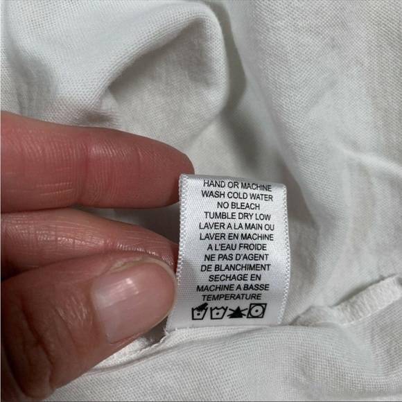 WILDFOX Ringer Tee sz Small Johnny Fang 4 Mouths Graphic Black White - Picture 10 of 10